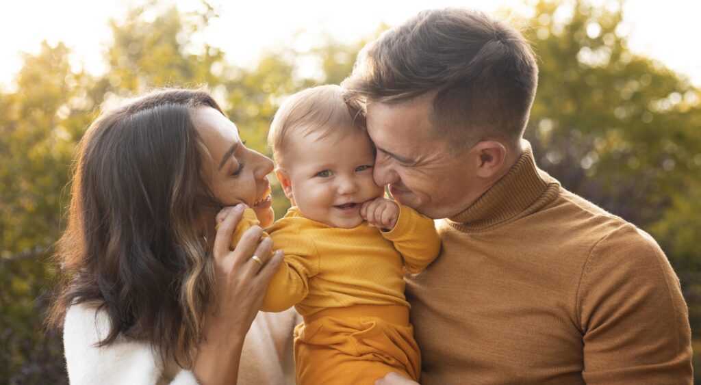 family of three